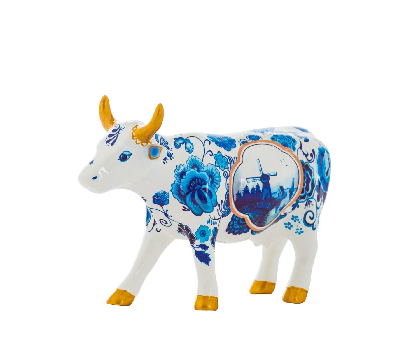 4 CowParade【カウパレード】牛置物 Blue Bone China LaVaquita Figurines Presents: Blue Cow Bone China | La